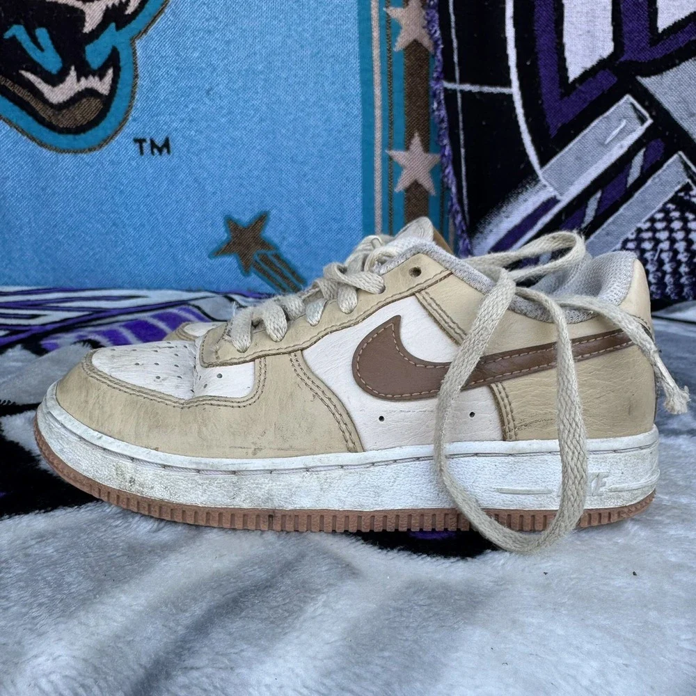 Size 13c - DQ5974-200 Preschool Nike FORCE 1 LV8 PS‎ 'ALE BROWN'